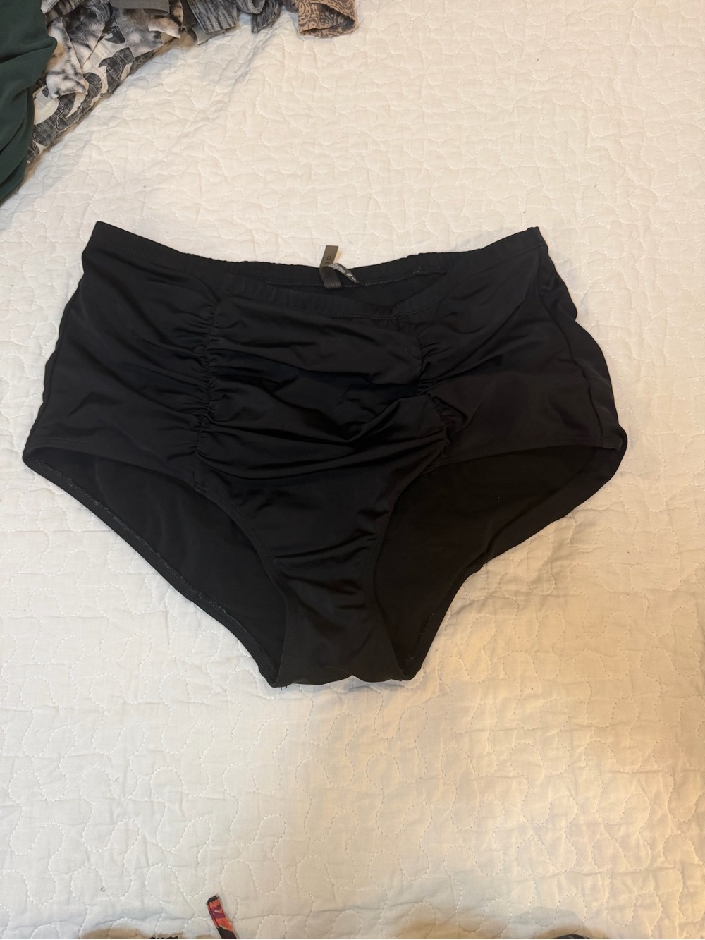 torrid Black High-Waist Ruched Bikini Briefs